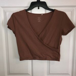 V neck crop top